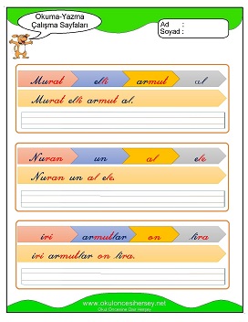 u sesi Grubu Çalışma Sayfaları